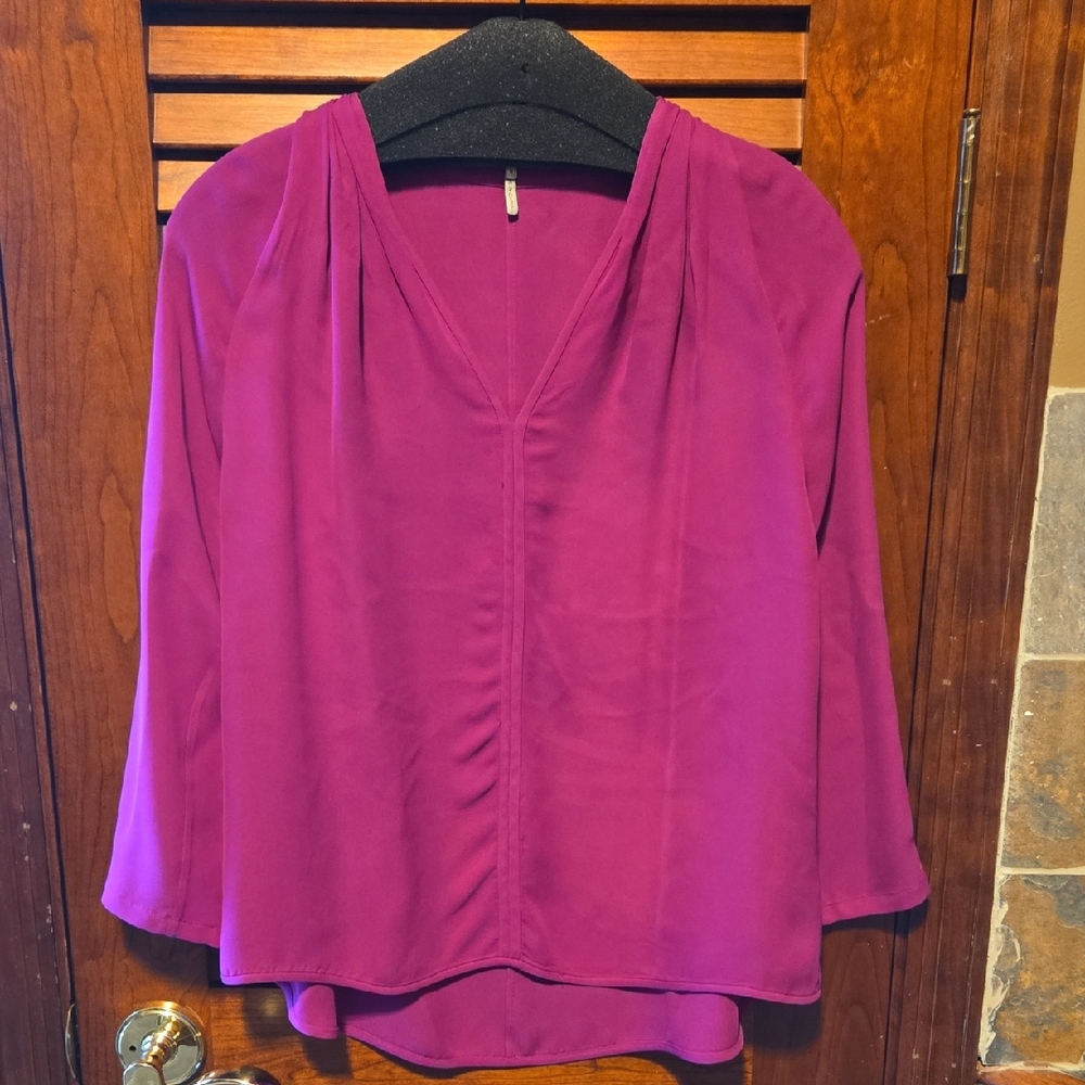 Halston Heritage Vibrant Magenta Blouse